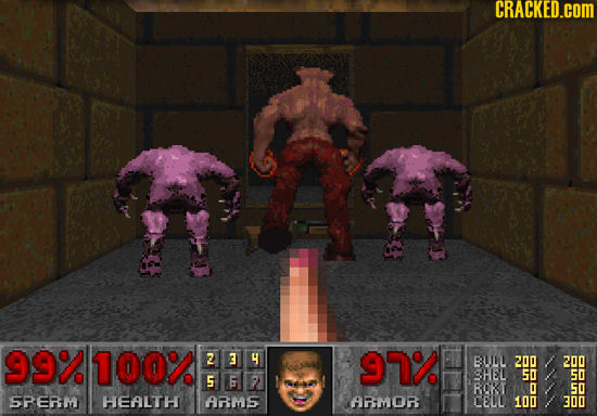 CRACKED.COM 99 100/ 2 3 L 97 BULL 200 200 SHEL 50 5 6 2 ROT 0 50 SRERM HEALTH arms ARmor CELL 100 300 O 2