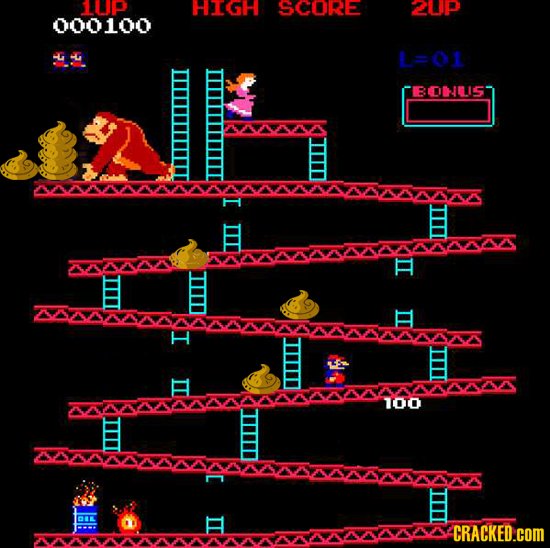 1UP HGH SCORe 2P 000100 BONLIS I 100 CRACKED.cOM