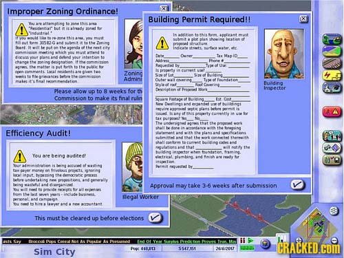 Improper Zoning Ordinance! 8 Building Permit Required!! XI attemitins fo bt ar in ation this Sem allicant mut catieef Zanimg nat pant city INCAA he ta