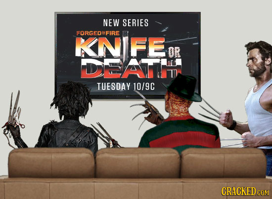 NEW SERIES FORGEDFIRE KNIFE OR DEATTT TUESDAY 10/9C CRACKEDCOR