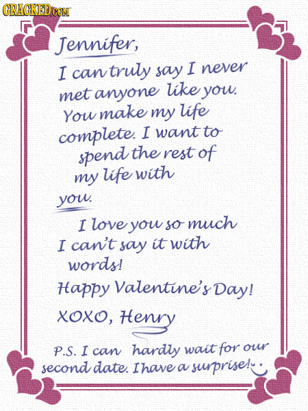 CRACKEDC CON Jennifer, I truly say I never can like met anyone you. You make my life complete. I want to spend the rest of life with my you. I love yo