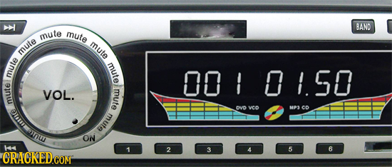 BAND mute mute mule mute ute mute 00101.50 VOL. mu DVD wco MPT Co n TL oinu ON K 1 2 3 5 6