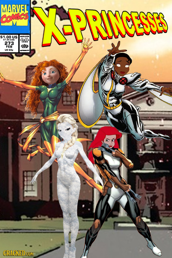 MARVEL COMICS X-PRINCESSES S1.00US CAN 273 FEB h UK 60p