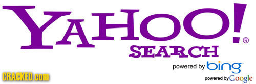 YAHOO! SEARCH powered by bing CRACKEDHO powered by Google