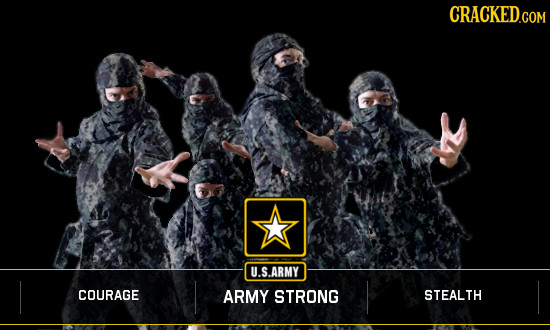 CRACKED.COM U.S.ARMY COURAGE ARMY STRONG STEALTH 