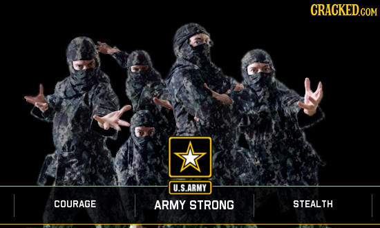 CRACKED.COM U.S.ARMY COURAGE ARMY STRONG STEALTH