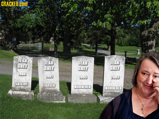 CRACKED.COM JEAN JEAN TEAN JEAN GREI GREY GREY GREY 7980 7991 1995 7003 SUICIDE ERASED MURDERED MORDERED
