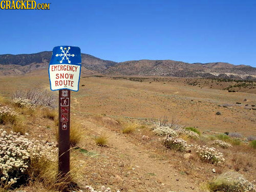 CRACKED COM EMERGENCY SNOW ROUTE