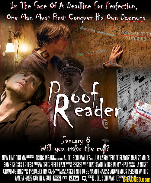 In The Face of A Deadline For Perfection, One Man Must First Conquer His Own Daemons ndonETT mpekr3 mud Ut bodys aeve heet r Redler Definitely RouT Is