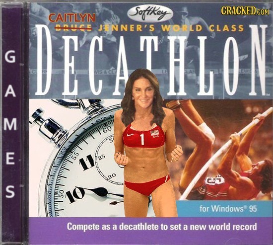 Softkey CRACKEDCON DECATHLON CAITLYN ne JNNER'S WORLD CLASS G A M 09 1 E CI S for Windows 95 Compete as a decathlete to set a new world record 