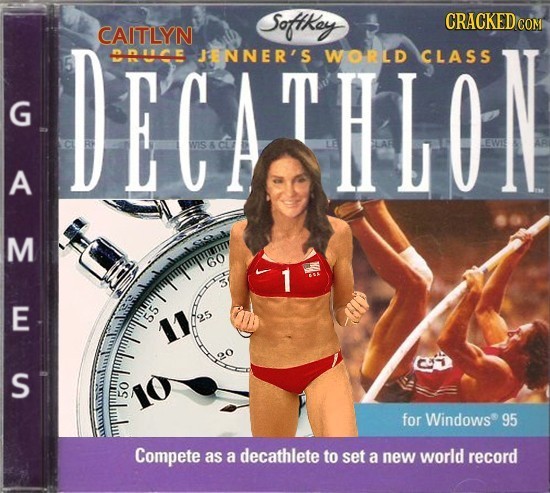 Softkey CRACKEDCON DECATHLON CAITLYN ne JNNER'S WORLD CLASS G A M 09 1 E CI S for Windows 95 Compete as a decathlete to set a new world record