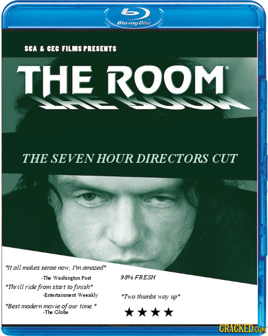 Buurybisc SCA & cEC FILMS PRESENTS THE ROOM THE SEVEN HOUR DIRECTORS CUT It all makes sense now, I'm amazed -The Washington Post 9806 FRESH Thrill 