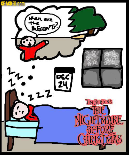 CRACKED com Where ave -the REcetr has 4 DCC L 24 ZLZ TM BURON'S HE NIGHTMARE BEFORE HRIGIMAS