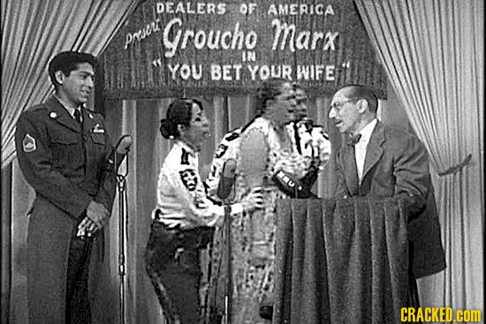 DEALERS OF AMERICA Groucho Marx Pcri In You BET YOUR WIFE CRACKED.COM