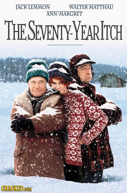 JACK LEMMON WALTER MATTHAU ANN-MARGRET THE SEVENTYYEARITCH CRACKEDCON