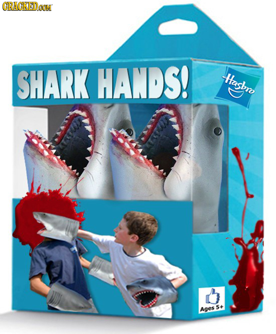 CRACKEDOON SHARK HANDS! Hasbro 5+ Ages 