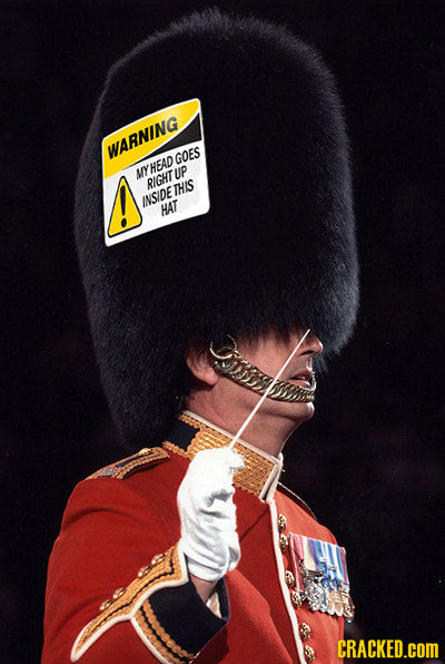 WARNING GOES MYHEAD UP RIGHT INSIDETHIS HAT CRACKED.COM