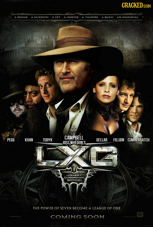 CRACKED ROGUE A SCIENTIST -4012 A HUNTER A VAMPIRE A BEAST AN IMMORTAL CAMPBELL PEGG KHAN TUDYK GELLAR FILLION CUMBERBATCH JOSSWHEDON'S LRAGLEo EXTHAO