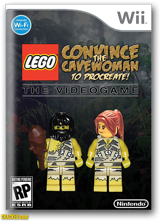 Wii. nintendo Wi-Fi connection CONHENCE LEGO THE CAVENOMAN 10 PROCEATE! THE VIDEOGAME RATING PENDING RP CONTENT RATED RY Nintendo ESRB CRACKED. com