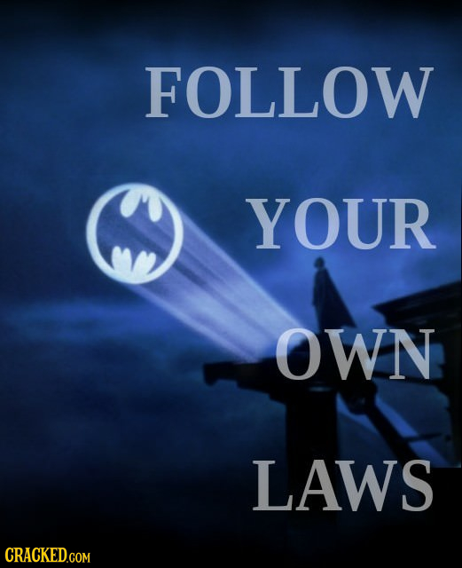FOLLOW YOUR OWN LAWS CRACKED.COM 