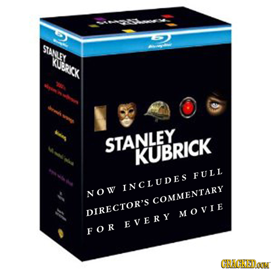 STANLEY KUBRKCK 15A STANLEY KUBRICK FULL INCLUDES NOW COMMENTARY DIRECTOR'S MOVIE EVERY FOR CRAGKEDCON 