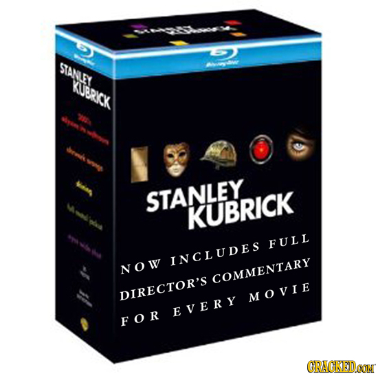 STANLEY KUBRKCK 15A STANLEY KUBRICK FULL INCLUDES NOW COMMENTARY DIRECTOR'S MOVIE EVERY FOR CRAGKEDCON