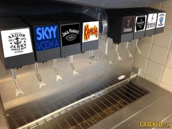 4 RR KRAREN Homgy . SKYY DANIEZS Cbof Nis $6S SAILOR JACA Net 1911 y 1973 JERRY VODKA SDICE'D RUM PRDOR CRACKED COM