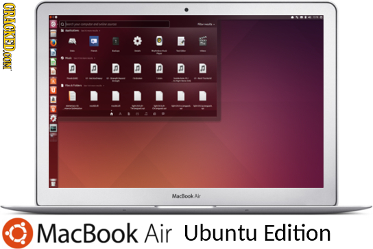 CRACKEDCON O 2 D n D Macook Air MacBook Air Ubuntu Edition