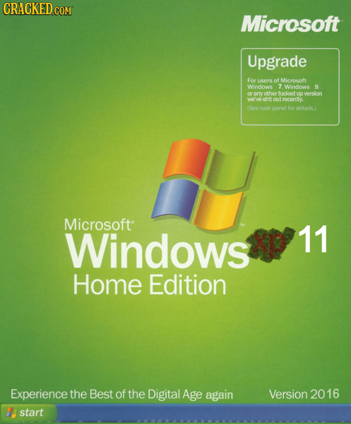 CRACKED Microsoft Upgrade For users of Microsoft Windows 7 Windows 8 cr amy other uacload uD version Wae ehht out recontly. Seo sida panel for desails