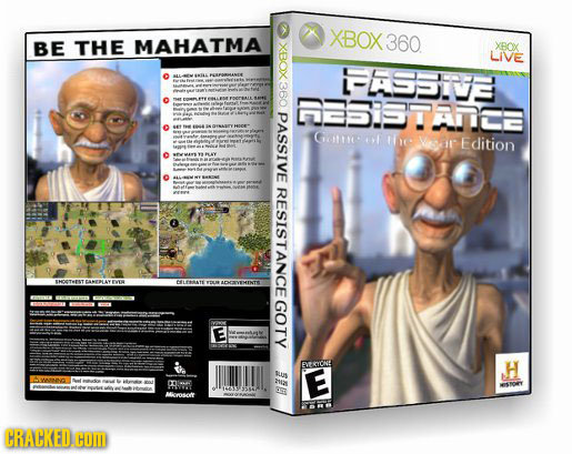 XBOX BE THE MAHATMA 360 XBOX LIVE EESS3 EARANE 36O BSISTAEE a PASSIVE ci 1 the Vesat Edition RESISTANCE ENOETRAT GOTY E EYONE H LUS MIN E Aigroso CRAC