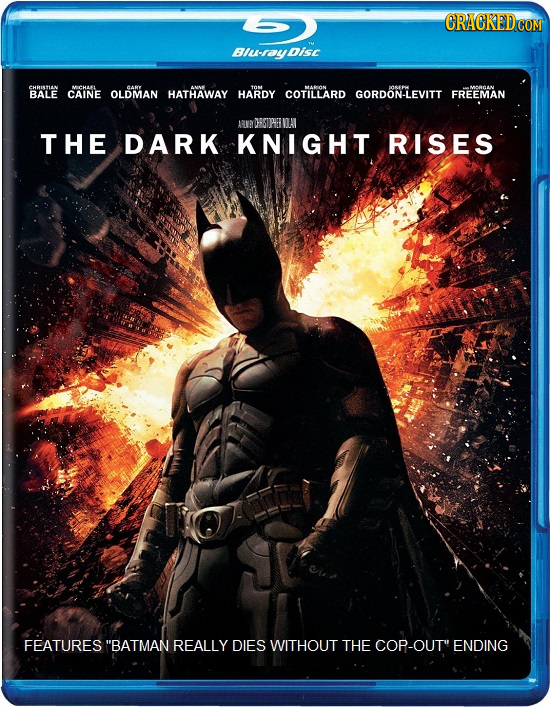 Biu-ray Disc CHRISTIAN MCHAL GARY TOM MARN AOEPH BALE CAINE OLDMAN HATHAWAY HARDY COTILLARD GORDON-LEVITT FREEMAN ARURRSTPHE NLAL THE DARK KNIGHT RISE