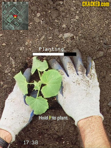 CRACKED.cOM Planting... Hold Fto plant 17:38 