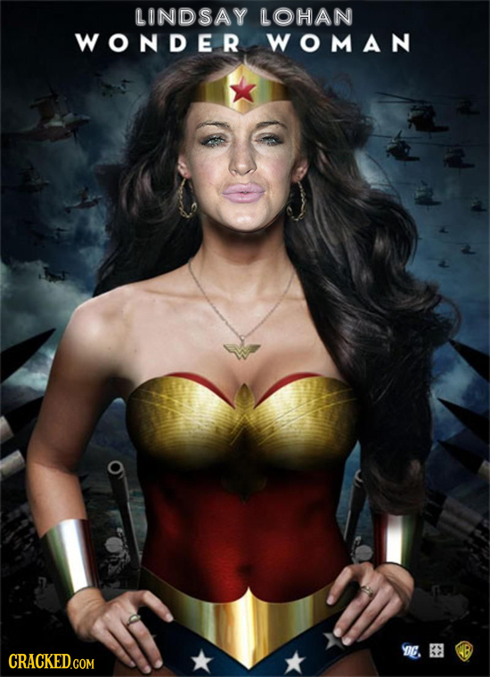 LONDSAY LOHAN WONDER WOMAN OC