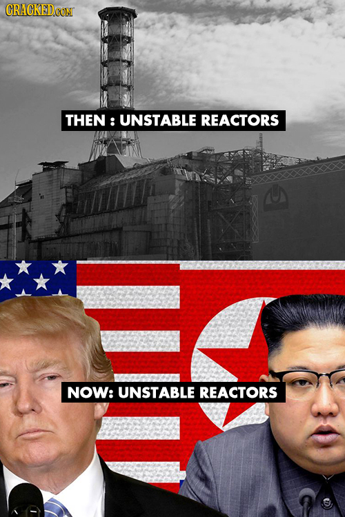 CRACKEDcO THEN : UNSTABLE REACTORS NOW: UNSTABLE REACTORS