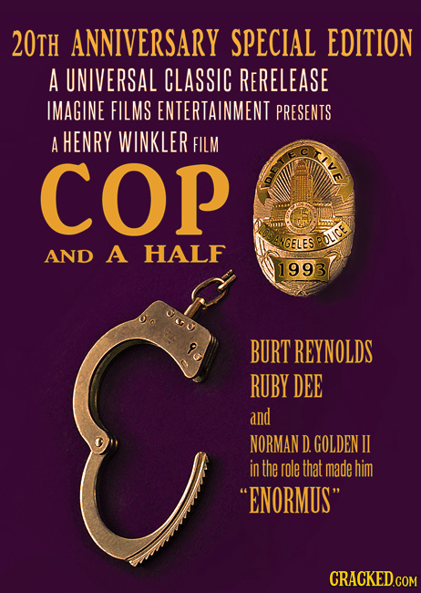 20tH ANNIVERSARY SPECIAL EDITION A UNIVERSAL CLASSIC RERELEASE IMAGINE FILMS ENTERTAINMENT PRESENTS A HENRY WINKLER FILM TvE COP NGELES POLICE AND A H