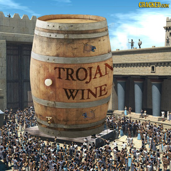 CRACKED TROJAN WINE