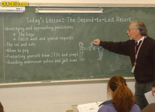 loday's Lesson: The Secand-to-Last Resort -Identifying dnd pprodching prostitutes The lingo Felish work and special reqvesis -The ins and outs -When t