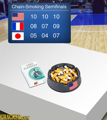 Chain-Smoking Semifinals 10 10 10 08 07 09 05 04 07 88316 BAPERS CRACKEDCO CONT