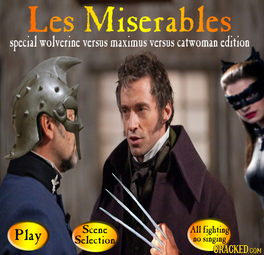 Les Miserables spccial wolverinc versus maximus versus catwoman cdition Play Scene All fighting Selection 0O singing CRACKED COM