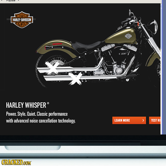 MOTDR HARLEY-DAVIOSON SYCLES G HARLEY WHISPER Power. Style. Quiet. Classic performance with advanced noise cancellation technology. LEARN MORE TEST RI