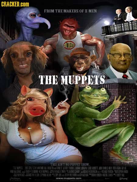 CRACKED.COM FROM THE MAKERS OF X MEN ATEEN THE MUPPETS THIS AINT NO PUPPET SHOW MER BERK E THT LA 17600 M EE 24 W MR 32004 93 7E0200 102 8A 00 81 MN