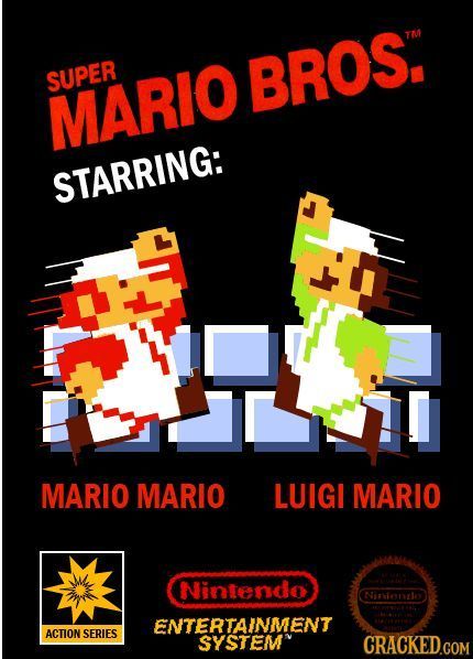 SUPER BROS. MARIO STARRING: MARIO MARIO LUIGI MARIO Nintendo NiMTearlo ENTERTAINMENT ACTION SERIES SYSTEM CRACKED.COM