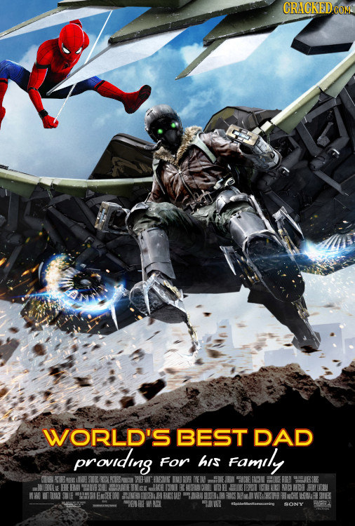 CRACKEDCON WORLD'S BEST DAD providing For his Famdly SONY