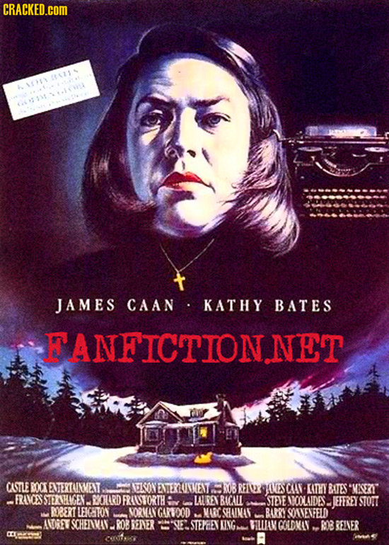 CRACKED.COM 116114 JAMES CAAN KATHY BATES FANFICTIONNET CUTLE M ENTERTUINMEANT IION ENEERGONMENT OB RENY ISCAAN ATHY BATES'MIOETT FRAVCES S ANHLIGEN.