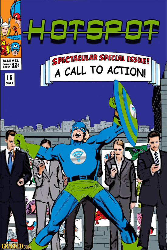 HOTSPDT A SPECIAL ISSUe! MARVEL SPECTACULAR ComICS 124 GrOU A CALL TO ACTION! 16 MAY 0000 CRACKEDCON 