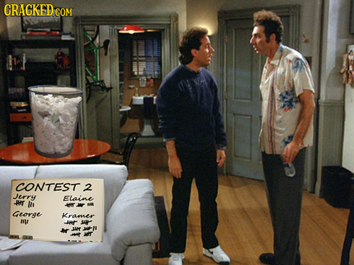 CRACKED CO COM CONTEST 2 Jerry Elaine THIT II H George Kramer n JHT aly- 4 w wn ur