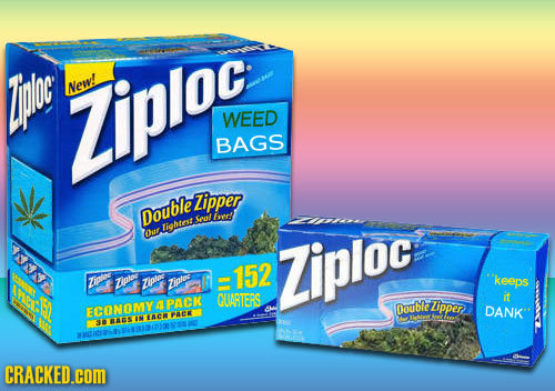 Tploc New! Zipioc WEED BAGS Zipper Double ea! foer! lightest our A 1152 Ziploc Zipte Lipte Tiptee keeps Ziptoe QUORTERS it L Pno Zipper ECONOM Double