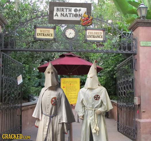 BIRTH OF A NATION WHITE ENTRANCE COLORED ENTRANCE CRACKED COM