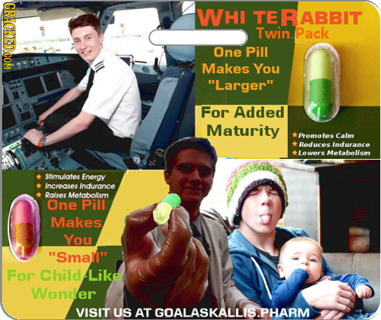 WHI TE RABBIT Twin Pack One Pill Makes You Larger For Added Maturity Promot tes Calm Reduces Indurance owers Metabolism Stimulates Energy Increases 