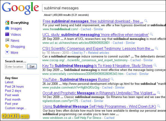 Google subliminal messages About resuits (O 21 seconds) Free subliminal messages free download - Everything subliminal free For your well being and ha